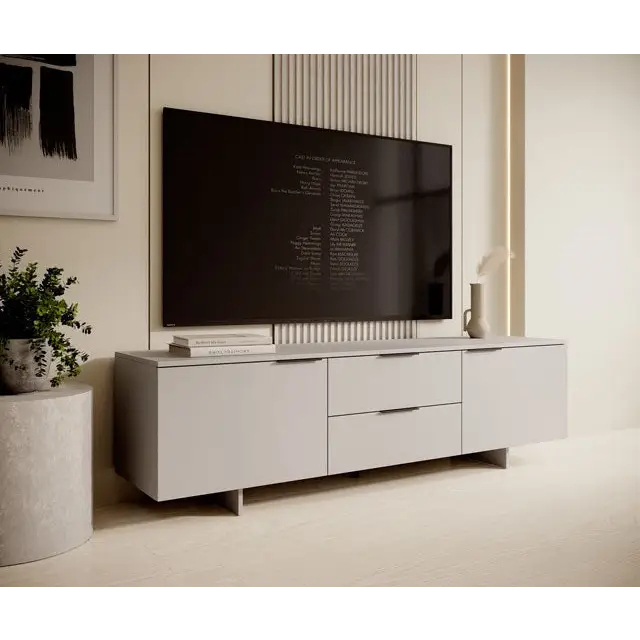Cama RTV 2D2S ALMA cabinet 180x41.5xH55 cashmere - TV cabinets made of furniture boardSTV-ZPM<<<TV