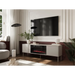 Cama RTV cabinet EF + fireplace black TRESSE 180x40x54.5 cashmere matt - TV cabinets made of furniture