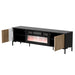 Cama RTV Cabinet MERCI 180 x 40 x 53.5 cm black/oak artisan + fireplace - TV cabinets made of furniture