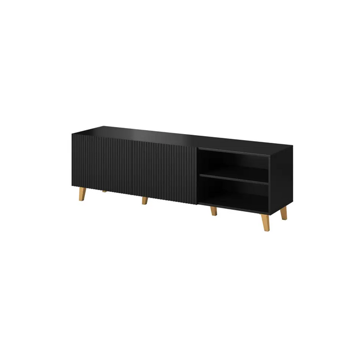 Cama RTV cabinet PAFOS 150x42x52 Black matt - TV cabinets made of furniture boardSTV-ZPM<<<TV cabinetsSTV<<<ActionPL
