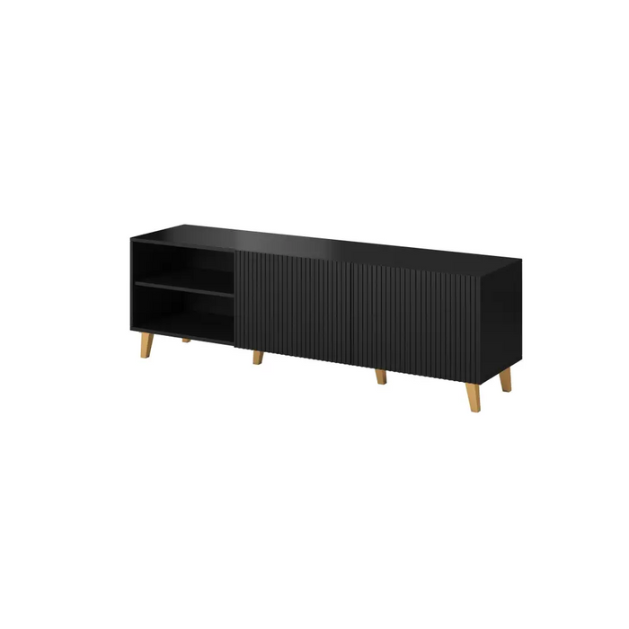 Cama RTV cabinet PAFOS 150x42x52 Black matt - TV cabinets made of furniture boardSTV-ZPM<<<TV cabinetsSTV<<<ActionPL