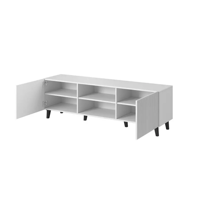 Cama RTV cabinet PAFOS 150x42x52 white matt - TV cabinets made of furniture boardSTV-ZPM<<<TV cabinetsSTV<<<ActionPL
