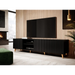 Cama RTV cabinet PAFOS 200x42x52 Black matt - TV cabinets made of furniture boardSTV-ZPM<<<TV cabinetsSTV<<<ActionPL