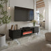 Cama RTV cabinet Volare 200 x 39 x 49 cm black/san sebastian + fireplace - TV cabinets made of furniture