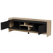 Cama RTV PORTO 2D cabinet 150x38x50 oak/black - TV cabinets made of furniture boardSTV-ZPM<<<TV cabinetsSTV<<<ActionPL
