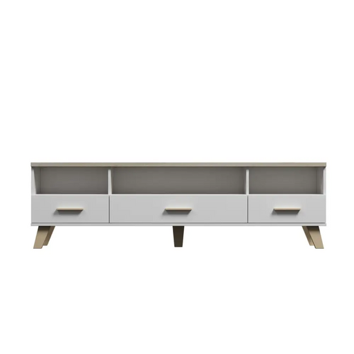 Cama RTV stand LOTTA 180cm white + sonoma oak - TV cabinets made of furniture boardSTV-ZPM<<<TV cabinetsSTV<<<ActionPL