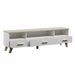 Cama RTV stand LOTTA 180cm white + sonoma oak - TV cabinets made of furniture boardSTV-ZPM<<<TV cabinetsSTV<<<ActionPL