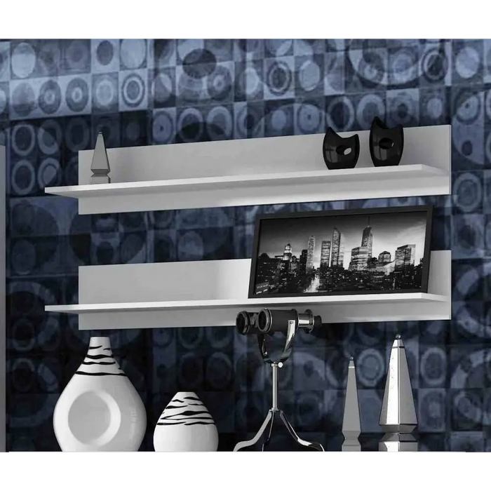 Cama set of two shelves 125cm SOHO white matte - Furniture wooden shelvesPOL-DRE<<<Furniture shelvesPOL<<<ActionPL