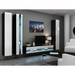 Cama Shelf unit VIGO NEW 180/40/30 black/white gloss - Wooden shelvesRGA-DRE<<<ShelvesRGA<<<ActionPL