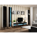 Cama Shelf unit VIGO NEW 180/40/30 white/black gloss - Wooden shelvesRGA-DRE<<<ShelvesRGA<<<ActionPL