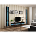 Cama Shelf unit VIGO NEW 180/40/30 white/black gloss - Wooden shelvesRGA-DRE<<<ShelvesRGA<<<ActionPL