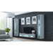 Cama Shelf unit VIGO NEW 180/40/30 white/grey gloss - Wooden shelvesRGA-DRE<<<ShelvesRGA<<<ActionPL