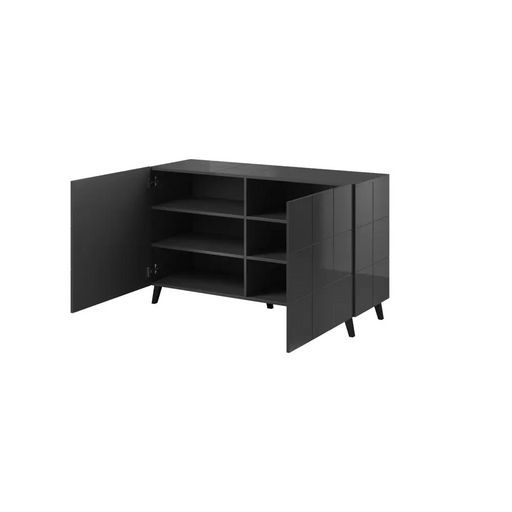 Cama sideboard 2D REJA graphite grey gloss/graphite grey gloss - Chests of drawers made of furniture