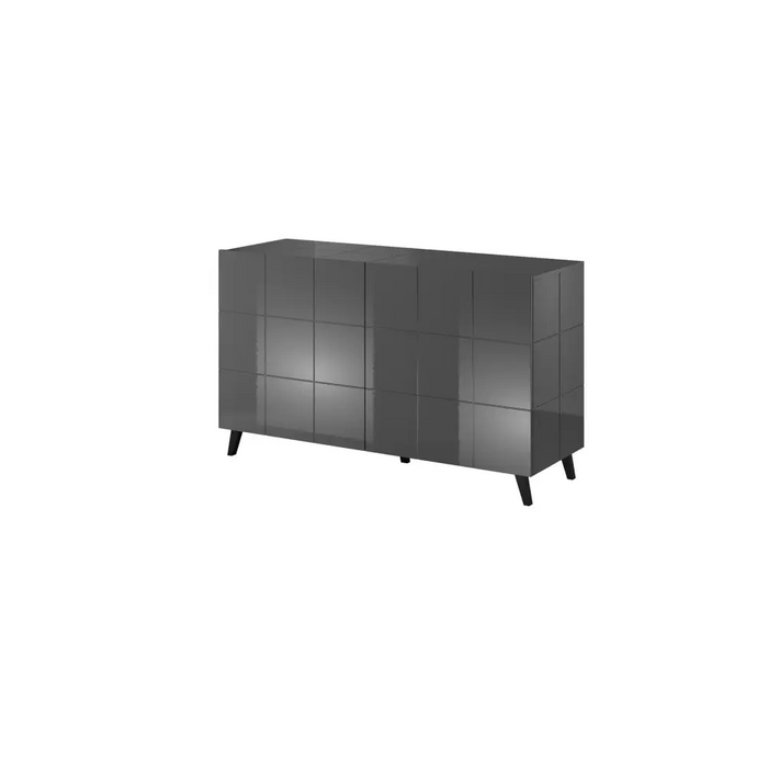 Cama sideboard 2D REJA graphite grey gloss/graphite grey gloss - Chests of drawers made of furniture