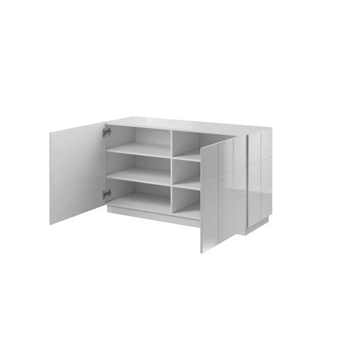 Cama sideboard 2D REJA white gloss/white gloss - Chests of drawers made of furniture boardKOY-ZPM<<<ChestsKOY<<<ActionPL