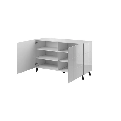 Cama sideboard 2D REJA white gloss/white gloss - Chests of drawers made of furniture boardKOY-ZPM<<<ChestsKOY<<<ActionPL
