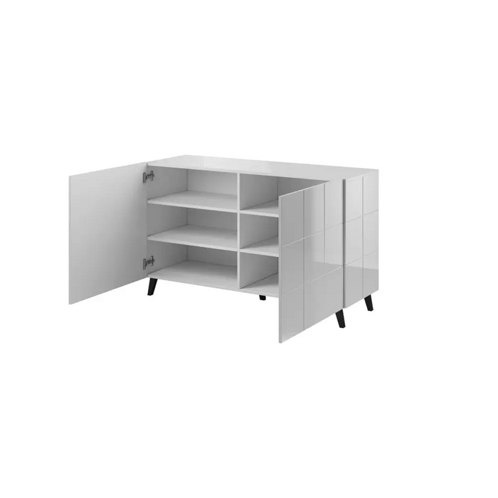 Cama sideboard 2D REJA white gloss/white gloss - Chests of drawers made of furniture boardKOY-ZPM<<<ChestsKOY<<<ActionPL