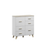 Cama Sideboard LOTTA 110 2D4S white/sonoma oak - Chests of drawers on a wooden baseKOY-DRP<<<ChestsKOY<<<ActionPL