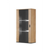 Cama SOHO 5 set (RTV180 cabinet + wall unit + shelves) oak lefkas + black - Modern wall unitsMES-NOW<<<Wall