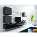 Cama Square cabinet VIGO 50/50/30 black/black gloss - Wooden shelvesRGA-DRE<<<ShelvesRGA<<<ActionPL