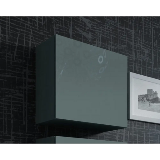 Cama Square cabinet VIGO 50/50/30 grey/grey gloss - Wooden shelvesRGA-DRE<<<ShelvesRGA<<<ActionPL