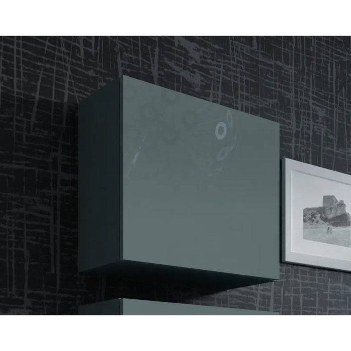 Cama Square cabinet VIGO 50/50/30 grey/grey gloss - Wooden shelvesRGA-DRE<<<ShelvesRGA<<<ActionPL