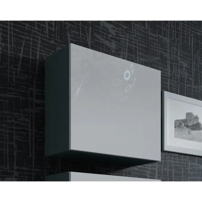 Cama Square cabinet VIGO 50/50/30 grey/white gloss - Wooden shelvesRGA-DRE<<<ShelvesRGA<<<ActionPL