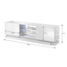 Cama TV cabinet QIU 160 MDF white gloss/white gloss - TV cabinets made of furniture boardSTV-ZPM<<<TV