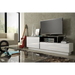 Cama TV cabinet SIGMA 3 180 white/white gloss + black - TV cabinets made of furniture boardSTV-ZPM<<<TV