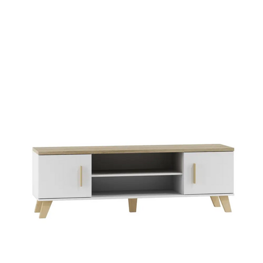 Cama TV stand LOTTA 160 2D2K white/sonoma - TV cabinets made of furniture boardSTV-ZPM<<<TV cabinetsSTV<<<ActionPL