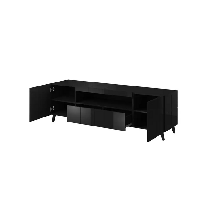 Cama TV stand REJA black gloss/black gloss - TV cabinets made of furniture boardSTV-ZPM<<<TV cabinetsSTV<<<ActionPL
