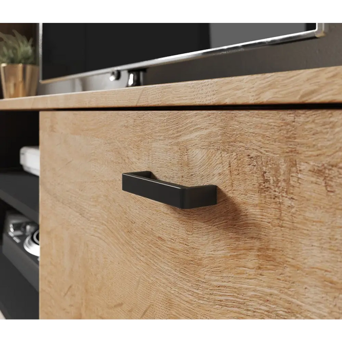 Cama TV stand SOHO 140 lefkas oak/black - TV cabinets made of furniture boardSTV-ZPM<<<TV cabinetsSTV<<<ActionPL