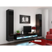 Cama TV stand VIGO NEW 30/180/40 black/black gloss - TV cabinets made of furniture boardSTV-ZPM<<<TV