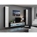 Cama TV stand VIGO NEW 30/180/40 black/white gloss - TV cabinets made of furniture boardSTV-ZPM<<<TV
