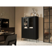 Cama VERA display cabinet 110x40x160 matt black - Buffets and display cabinets on a wooden baseBIW-PDR<<<Buffets