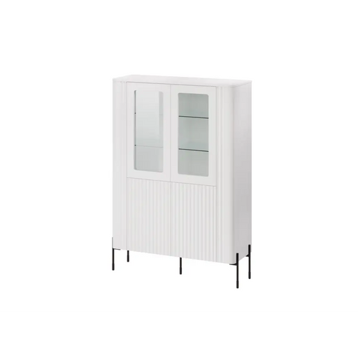 Cama VERA display cabinet 110x40x160 matt white - Buffets and display cabinets on a wooden baseBIW-PDR<<<Buffets