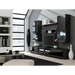 Cama Wall unit LUNA 260/44/190 black/black gloss - Modern wall unitsMES-NOW<<<Wall UnitsMES<<<ActionPL