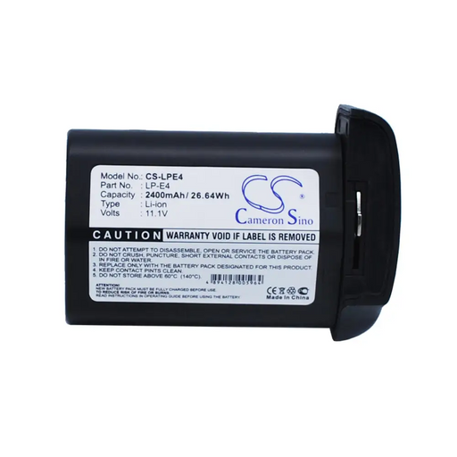 Camera battery CANON LPE4 LiIon 11.1V 2400mAh Cameron Sino - Батерии за фотоапарати и камкордери<<<Батерии и зарядни