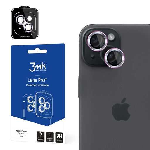 Camera Cover 3mk Lens Protection Pro Pink for iPhone 15 Plus - *Kategoria tymczasowa<<<HurtelXML