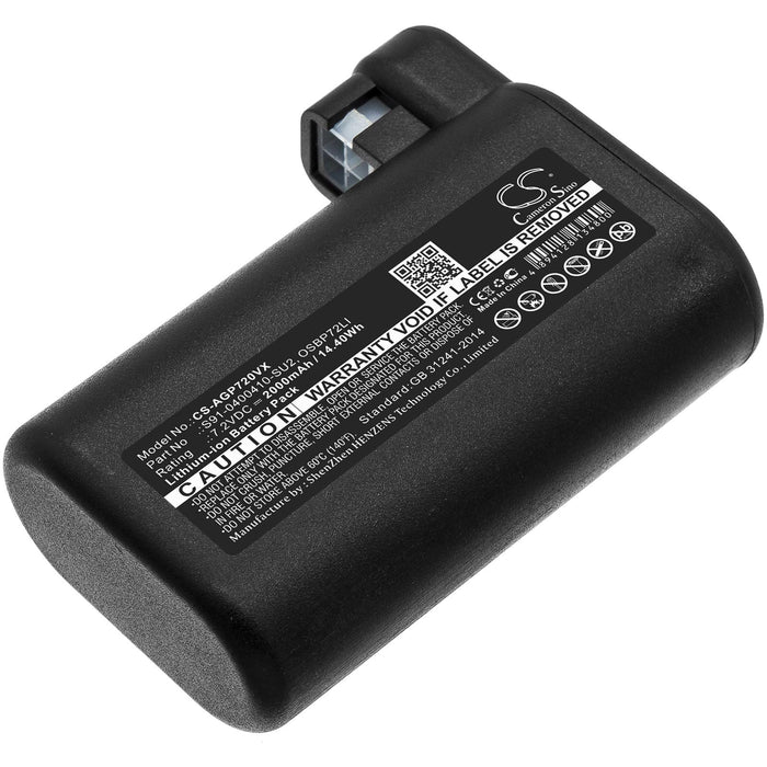 Vacuum cleaner battery ELECTROLUX 900257877, Osiris, RX8, RX9; AEG 900258195 LiIon 7.2V 2000mAh CAMERON SINO