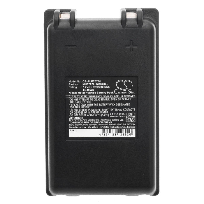 Autec FUA10 UTX97 NC0707L NIMH 7.2V 2000mAh Cameron Sino Faucet Remote Control Battery