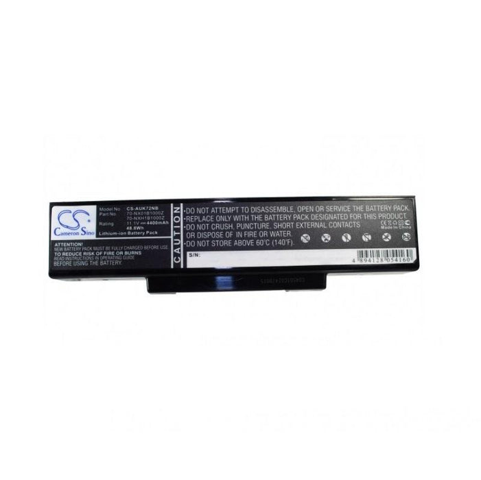Battery for laptop Asus N71 K72 K72J K72F K73SV N71 N73 N73S N73SV X73S, 10.8V, 4400mAh CAMERON SINO