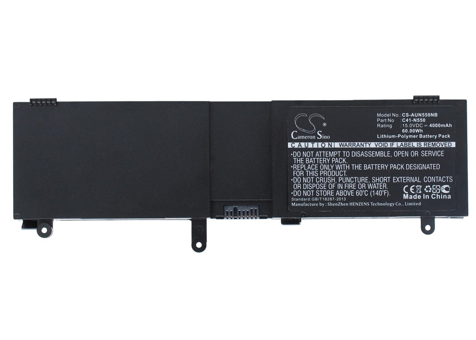 Laptop battery ASUS C41-N550 N550 LiPo 15V 4000mAh Cameron Sino