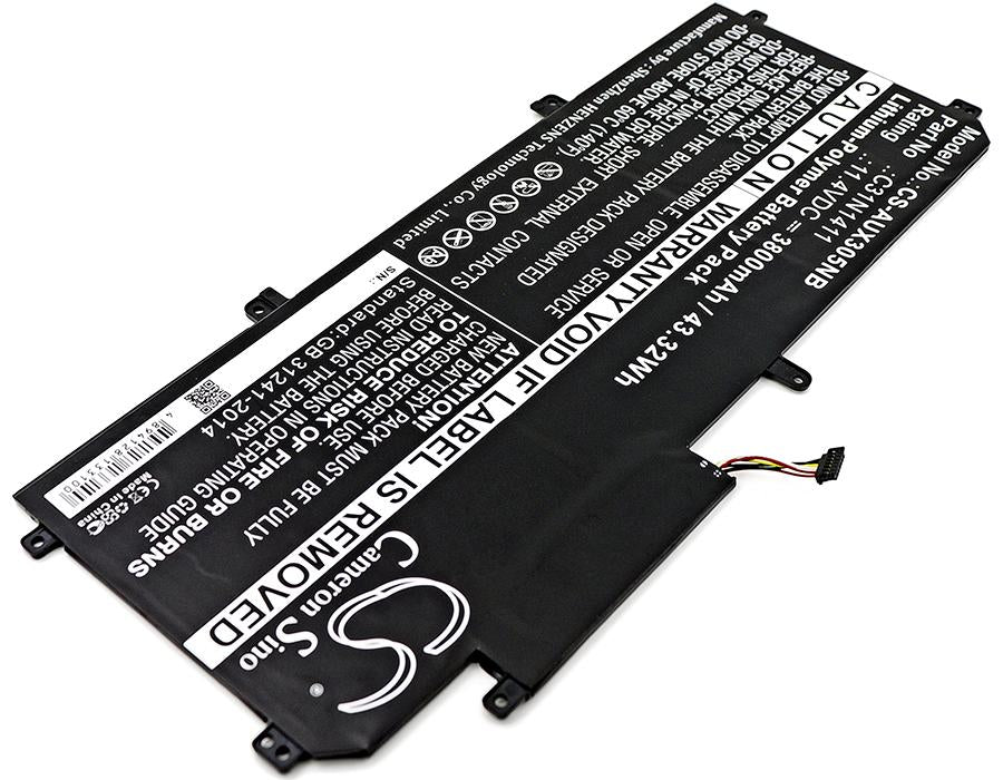 Laptop battery C31N1411, Asus ZenBook UX305C, UX305CA, UX305F, UX305FA, 11.4V, 3800 mAh CAMERON SINO