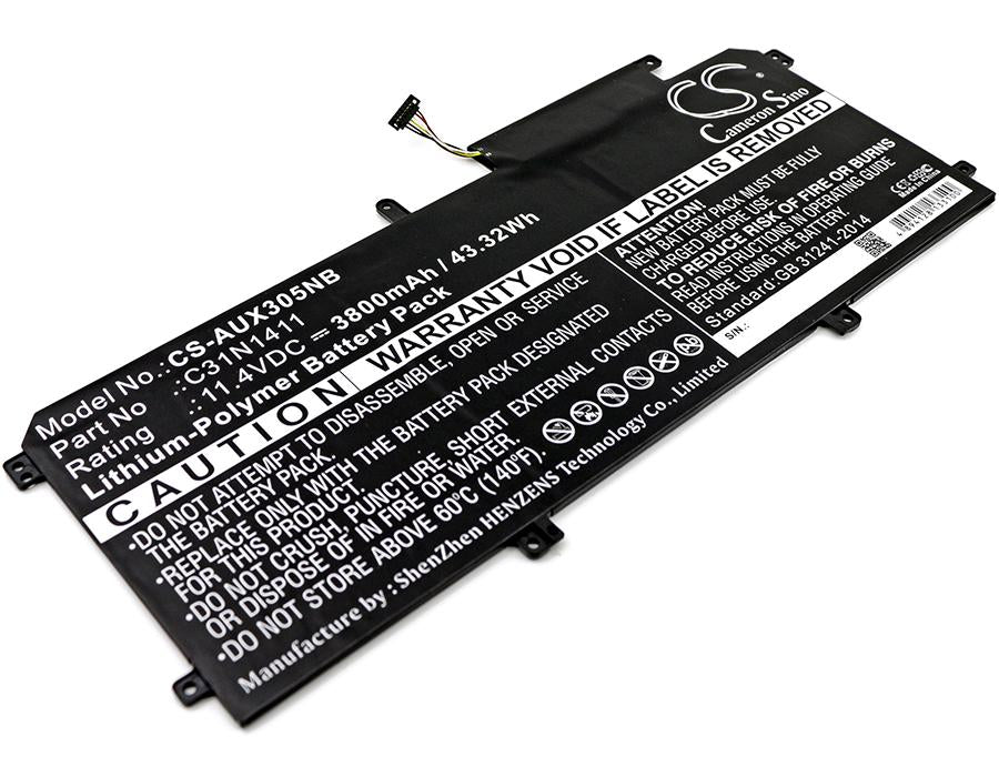 Laptop battery C31N1411, Asus ZenBook UX305C, UX305CA, UX305F, UX305FA, 11.4V, 3800 mAh CAMERON SINO