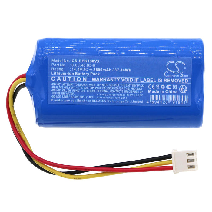 Battery for vacuum cleaner Blaupunkt BPK-VCBB1XB, BPK-VCBB1XBN LiIon 14.4V 2600mAh CAMERON SINO