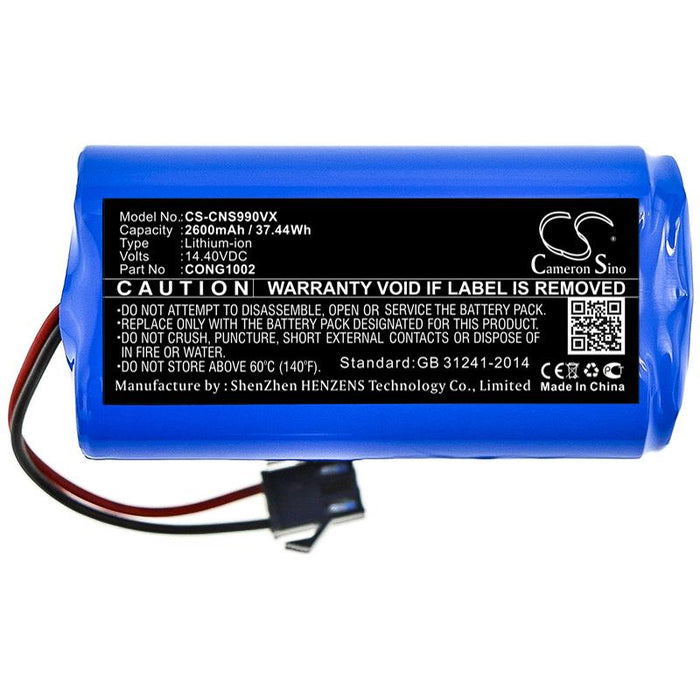 Vacuum cleaner battery CECOTEC CONGA 1090, CONGA 950 LiIon 14.4V 2600mAh CAMERON SINO