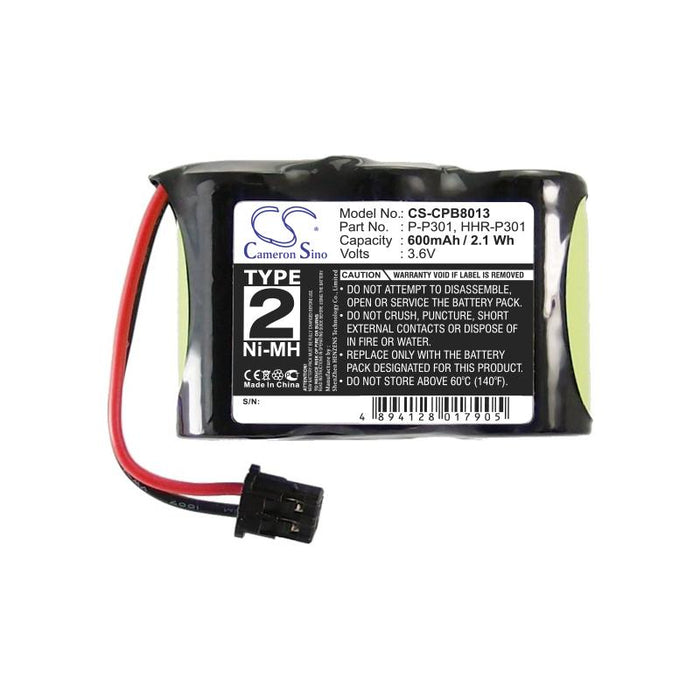 Phone battery 3* 1/2AA 3.6V NiMH 600mAh T279 KX-A36A Cameron Sino