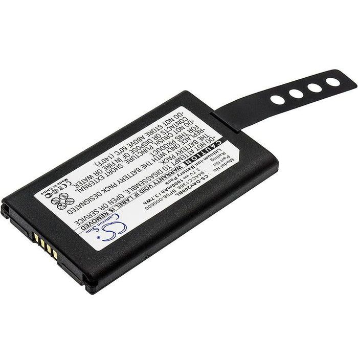 Battery for barcode scanner Datalogic CVR2 DL-Memor/ Wasp DT10 94ACC1368 LiIon 3.7V 1000mAh Cameron Sino