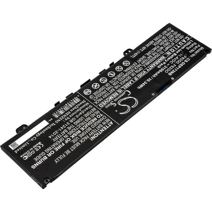 Laptop Battery DELL Inspiron 7373 Inspiron 13 7000 F62G0 11.4V 3100mAh CAMERON SINO